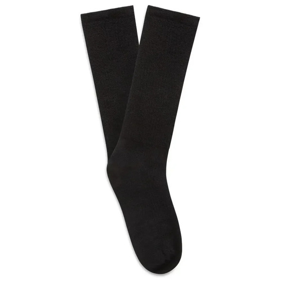 NEW Timberland Ribbed Novelty Crew Socks  Wool Blend Black Mens Size US 9-12 - Picture 1 of 4